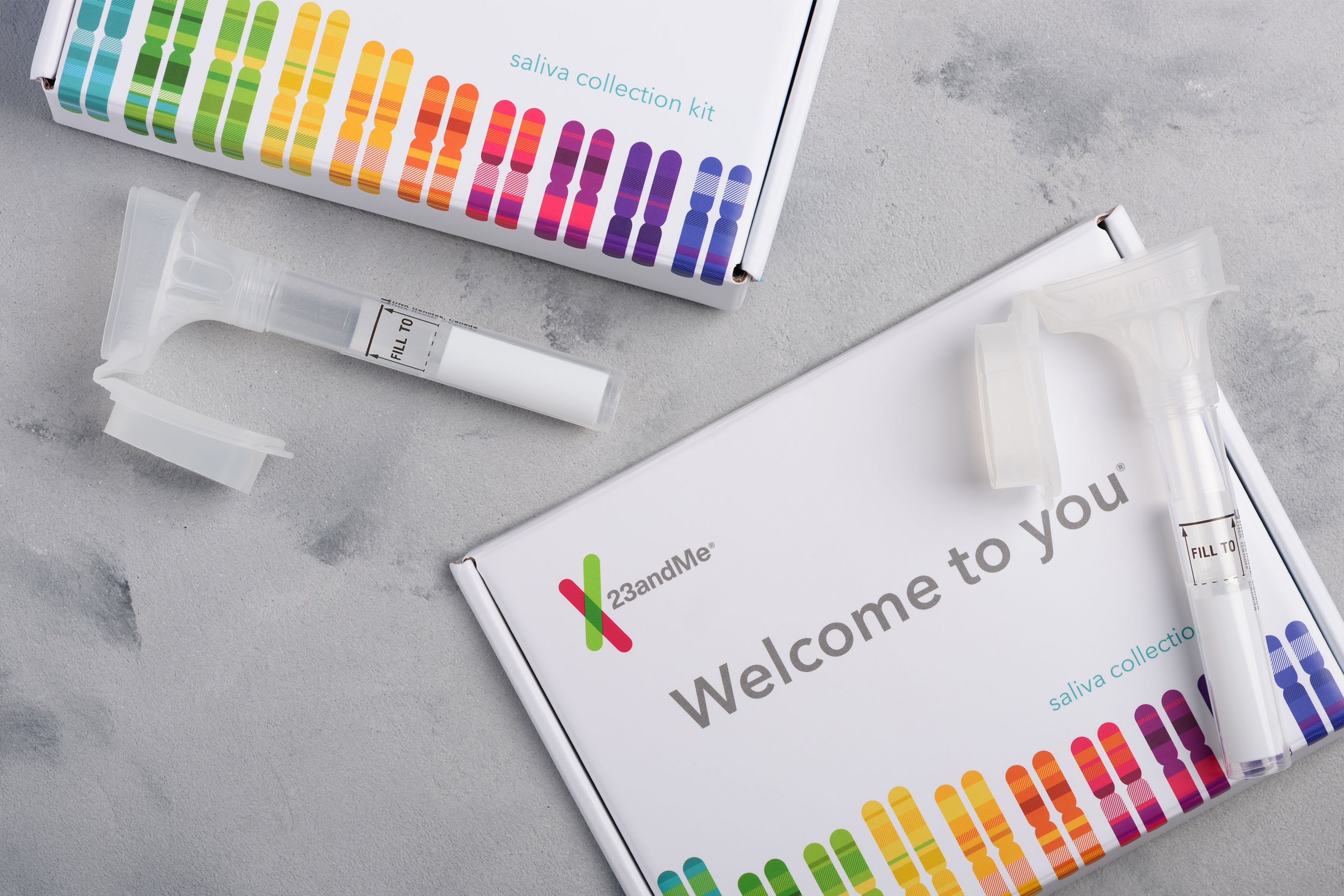 Photo of 23 and Me, DNA testing kit