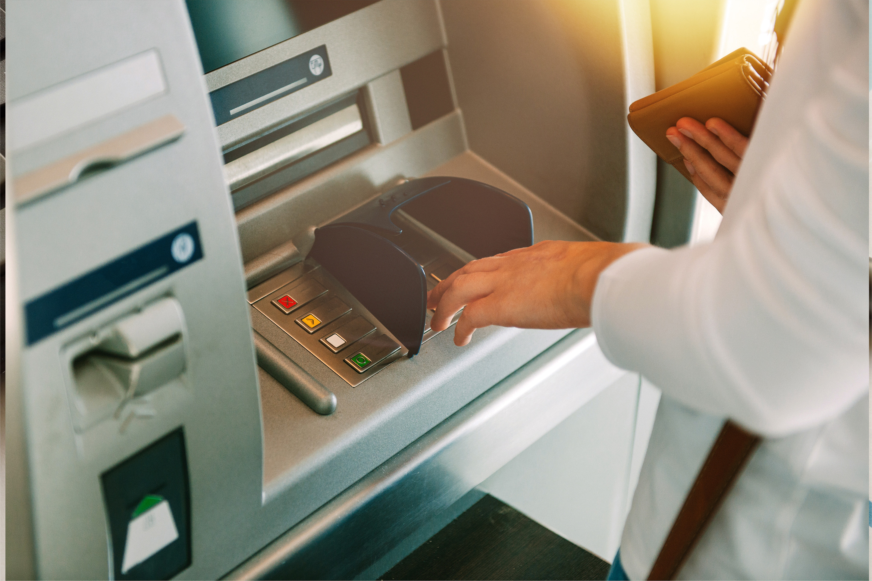 Someone at the ATM