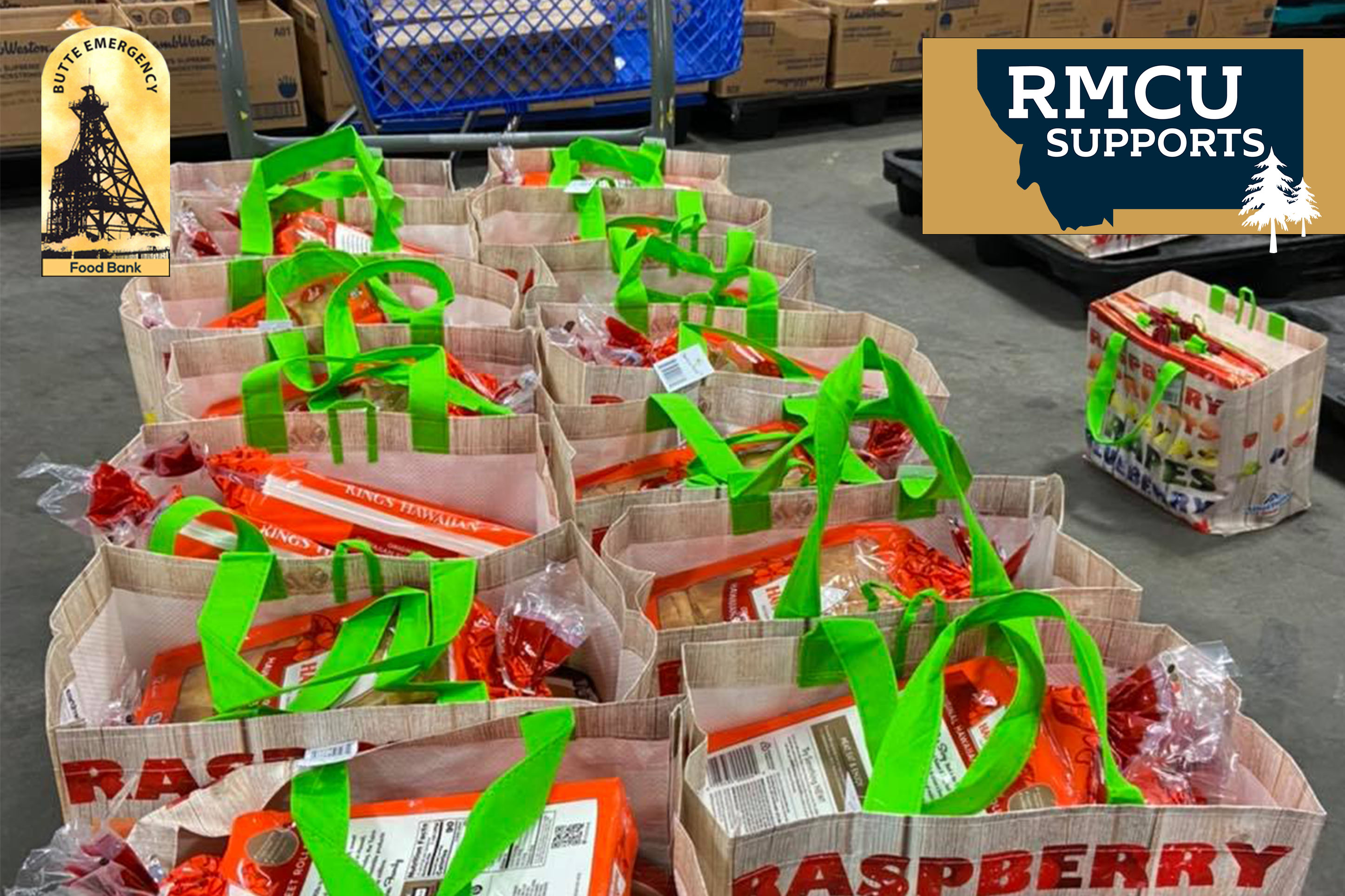photo of food donation bags