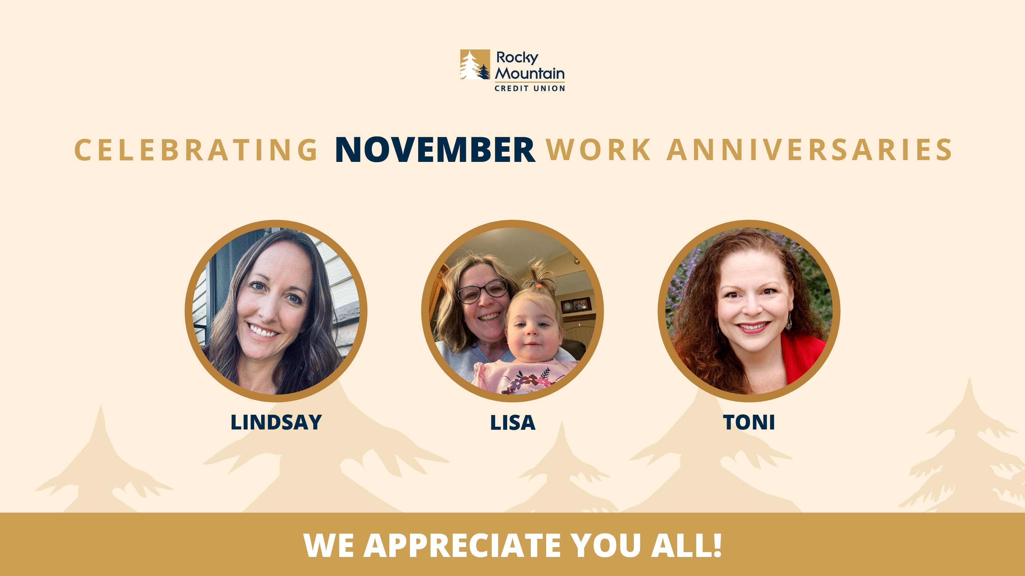 Staff Anniversaries - In Branch TV Graphic